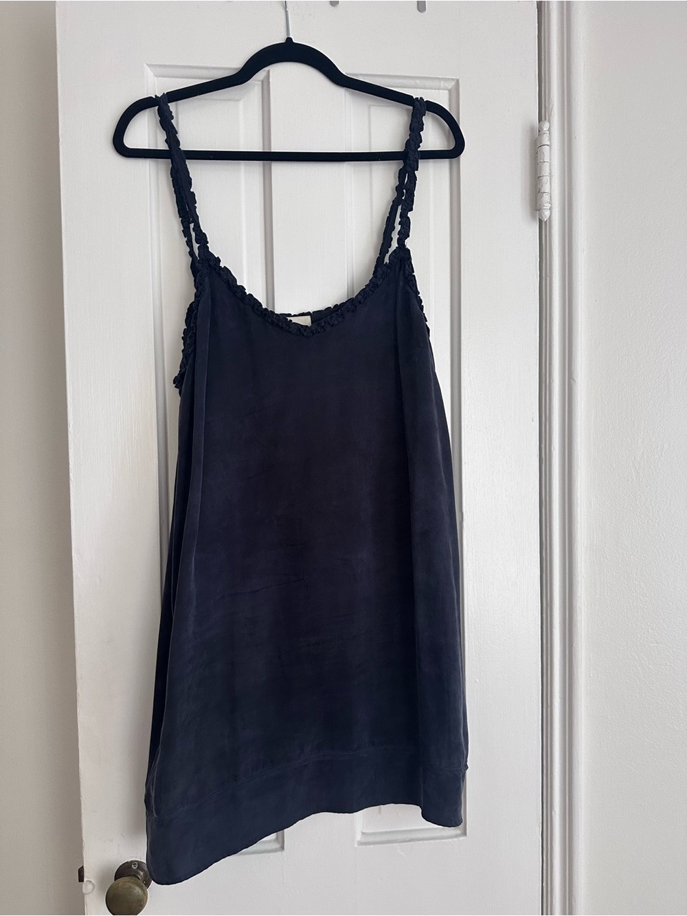 Auguste The Label Navy Slip Dress with Braided Straps